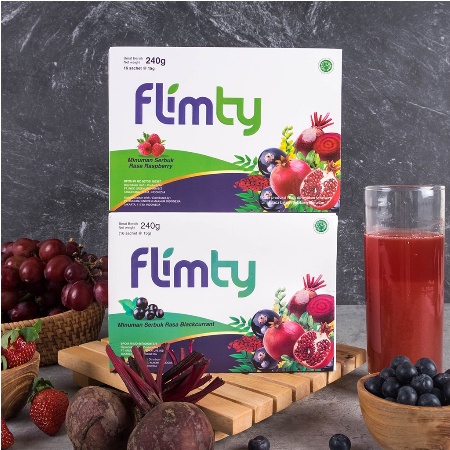 Flimty Fiber | Detox | Antidioksidan Rasa Blackcurrant/Raspberry