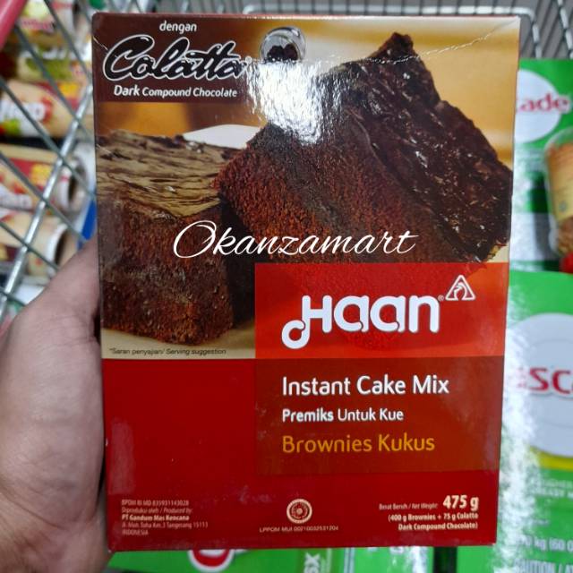 

Haan Instant Cake Mix Brownies Kukus 475gr