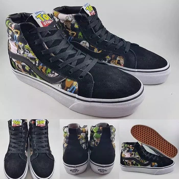 Sepatu Kets Vans SK8High X Disney Toy Story Collections Black Hitam