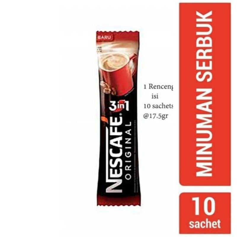 

KOPI NESCAFE ORIGINAL 3 IN 1 SACHET / NESCAFE STIK MURAH