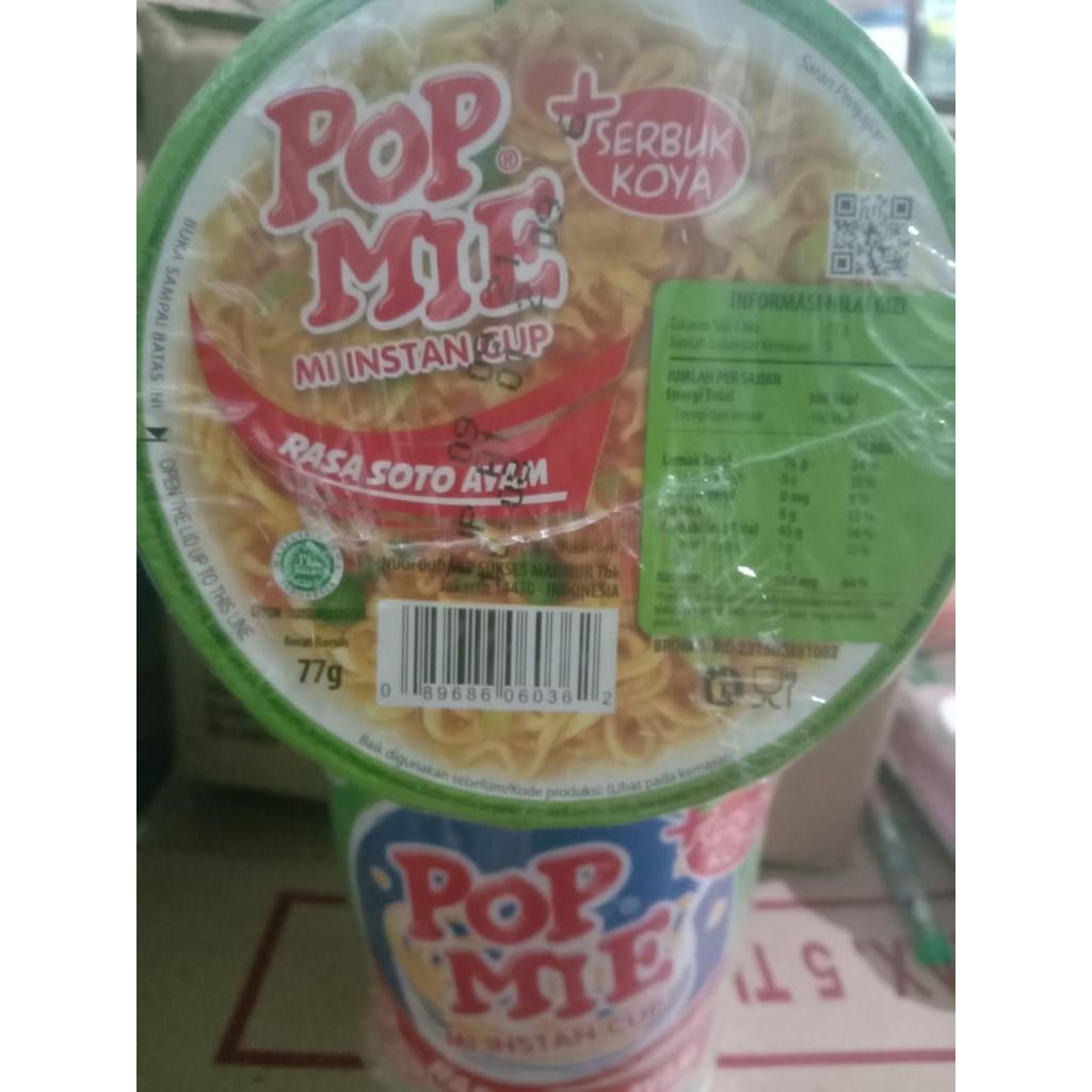 

Pop Mie Rasa Soto Ayam