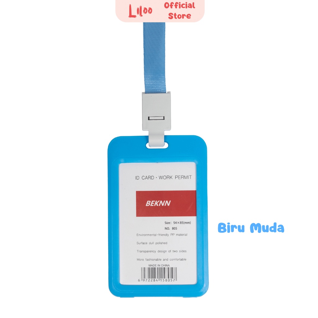 

Name Flashee Tag PP Biru Muda ID Card Holder PP Lanyard PP Gantungan Kartu Nama Panitia 2 Sisi