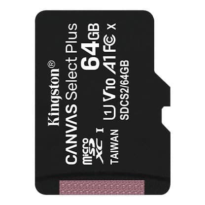 Kingston MicroSD Card Canvas Select Plus Class 10 MicroSDXC 64GB