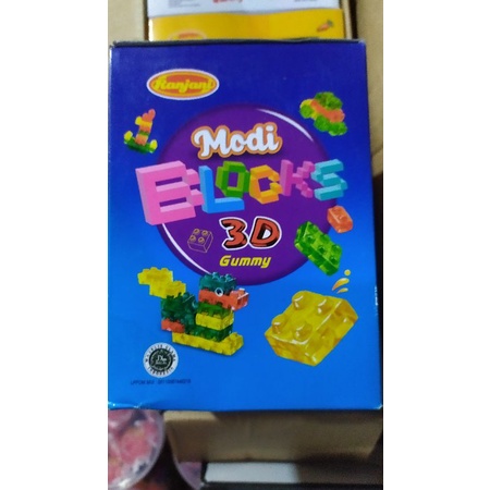 

Permen Lunak Bentuk Bloks 3D / Modi Bloks 3D / Permen Lunak / Permen Viral ( isi 12 pcs @22gr )