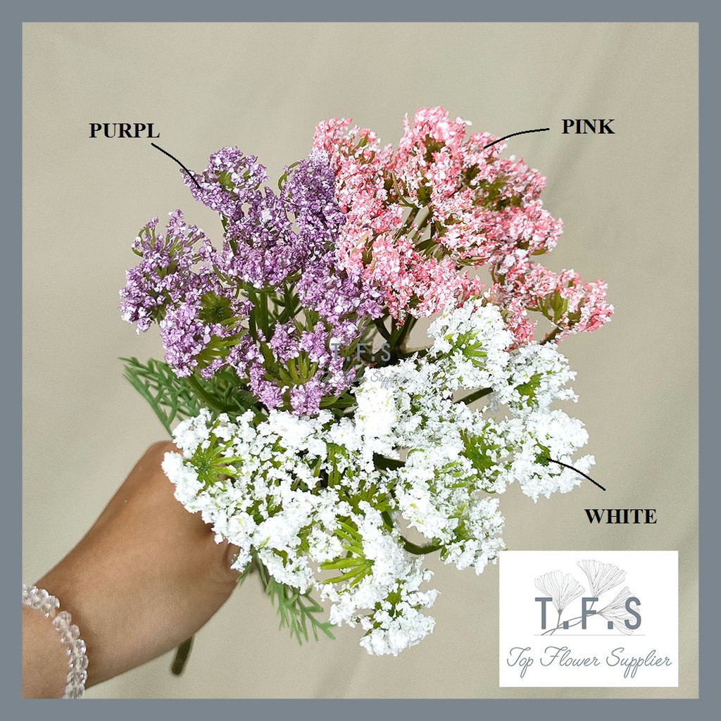 Artificial Rice Flower Tanaman Bunga Plastik Buatan Dekorasi Rumah Pesta Kantor