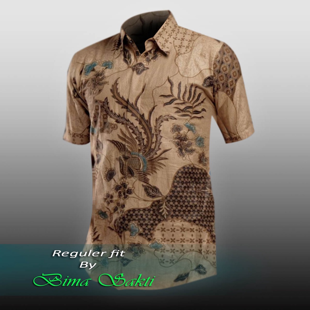 BIMASAKTI Kemeja Batik Pria Lengan pendek / Baju Batik Pekalongan Murah Lengan Pendek New Modern / Seragam Pesta Resepsi Kantor Dinas Keren / Kemeja Batik Pria Lengan Pendek Terlaris / Batik Pekalongan / Kemeja Pria Terbaru /Baju Batik Pria