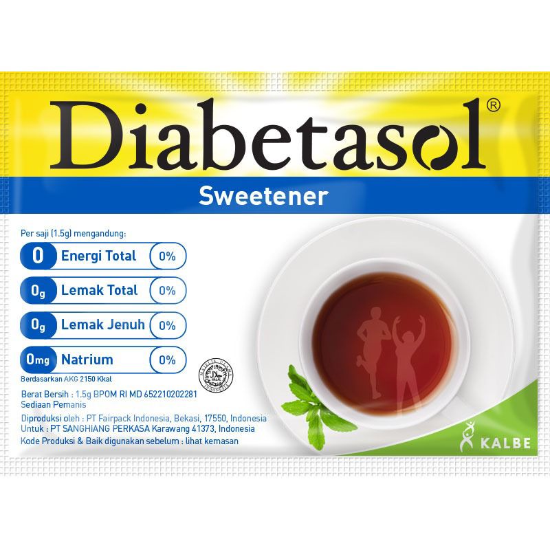 

Diabetasol Sweetener pemanis alami untuk diabetes