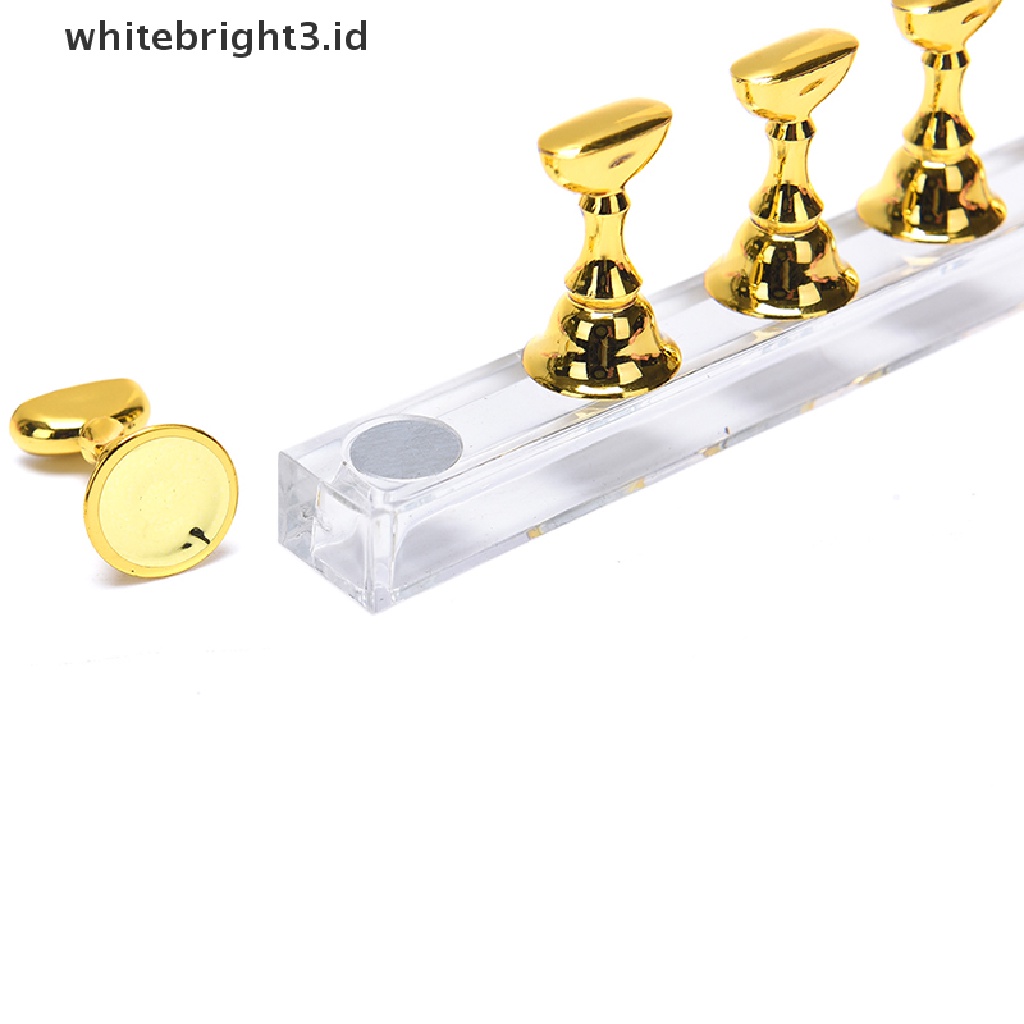 (whitebright3.id) 1 Set Stand Display Kuku Palsu Bahan Akrilik