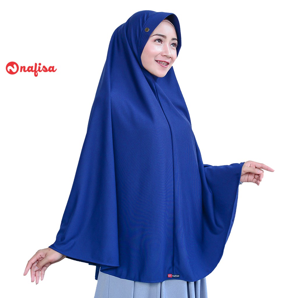 Jilbab PROMO !! JIlbab Instan Bergo Nafisa ASHA | Hijab Jumbo Kaos Instan Khimar Syari Bergo Kerudung Instan Kaos Polos Panjang-4