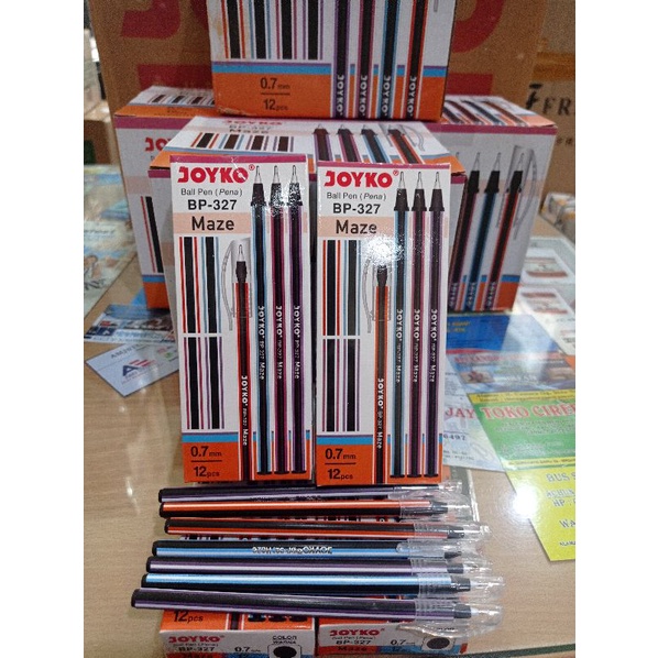 

pulpen joyko maze BP-327 0.7mm min 12pcs