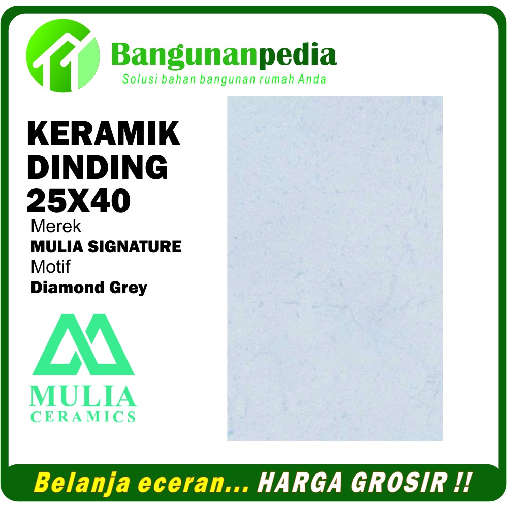 Jual Keramik Dinding Kamar Mandi 25x40 Mulia Diamond | Shopee Indonesia