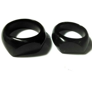 Ring Cincin Giok Black Jade Couple Love Therapy