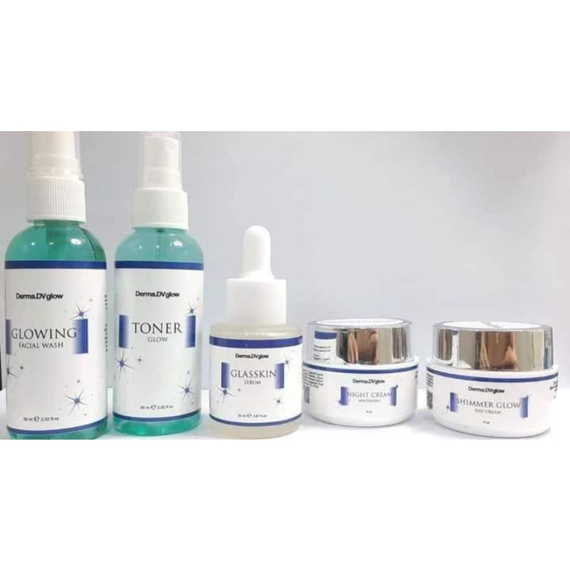 viral paket glowing series memutihkan wajah lebih cepat sudah bpom derma dv