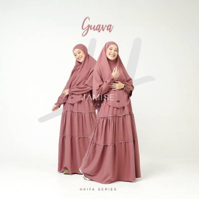 Jamise Syari Haifa Series Guava M Bergo