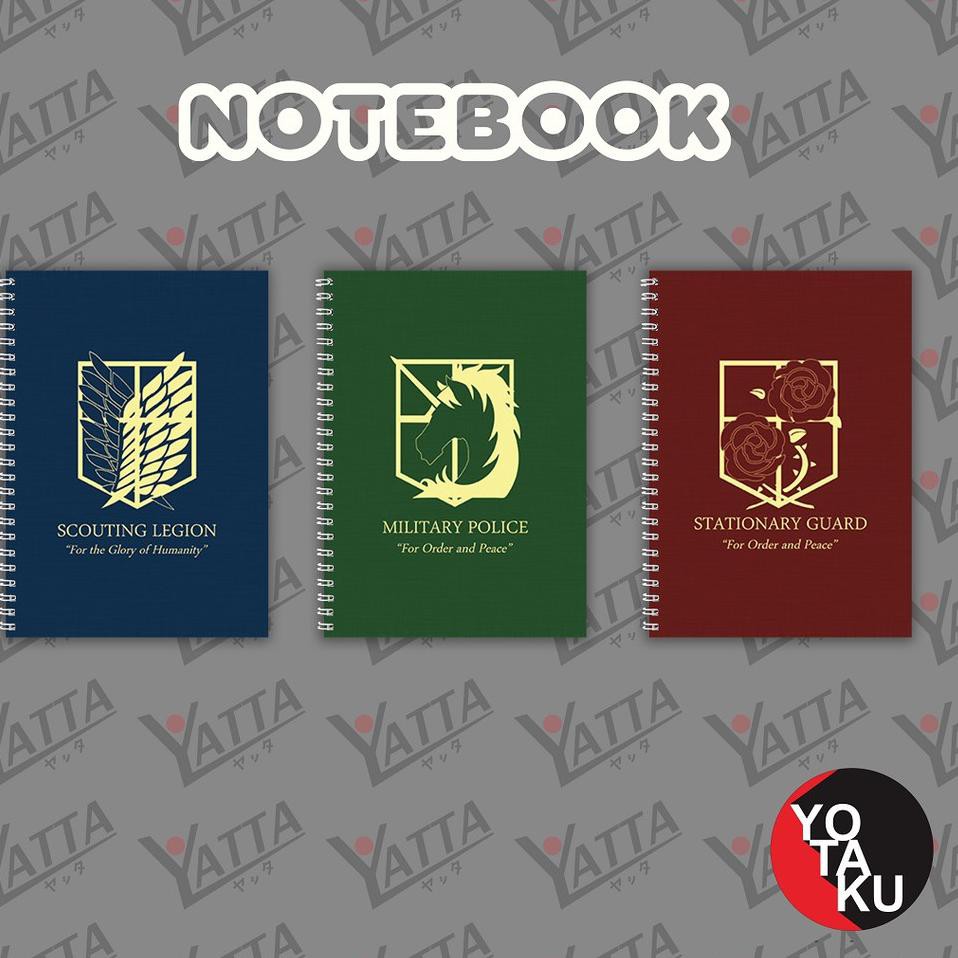 

Harga Termurah ZTYQG Notebook Anime Attack on Titan Logo A6/A5/B5 Scouting Legion Garis atau Polos B