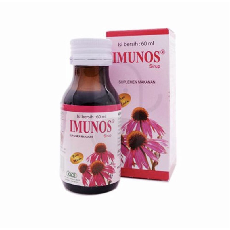 Imunos sirup 60 ml ( meningkatkan daya tahan tubuh melawan virus )