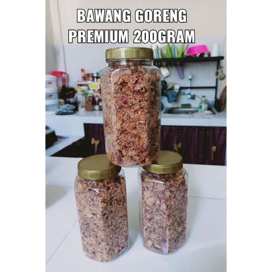 

BAWANG GORENG KEMASAN 200gr Gurih Enak (V)