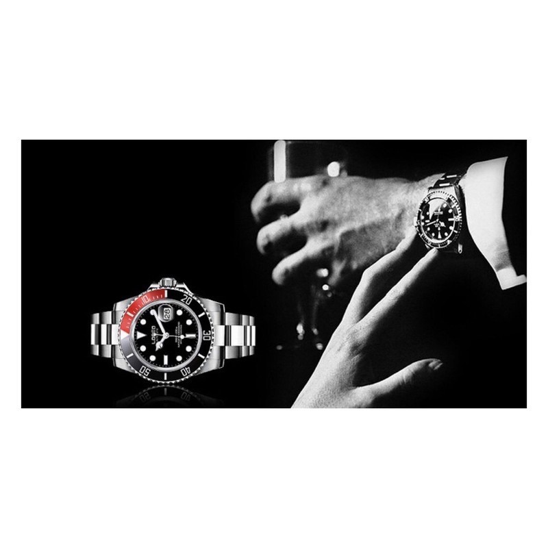 Jam Tangan Pria Automatic Loreo Submariner Cola Anti Air 200M Homage High Quality