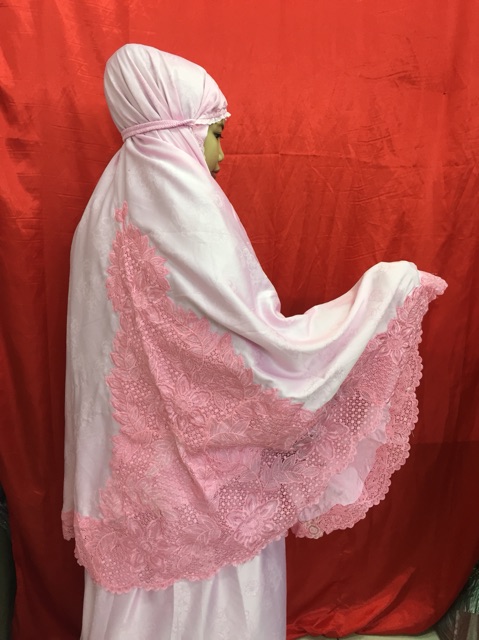 Mukena sutera kerancang padang