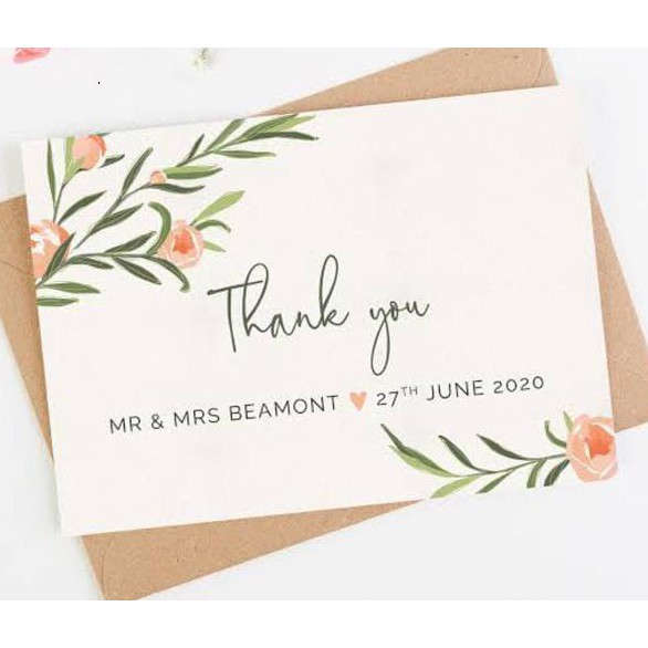 

THANK YOU CARD SZ 9X5,5CM