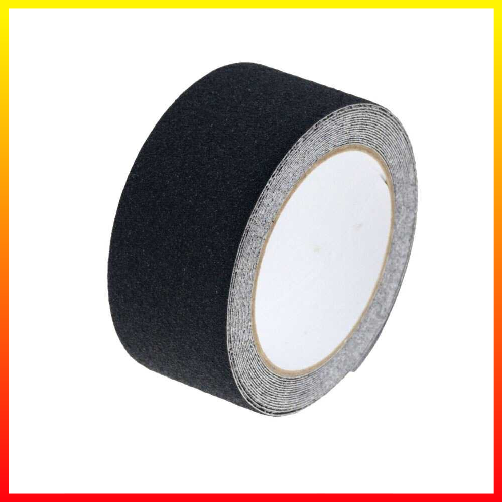 Lakban Peringatan Tape Safety Grip Anti Slip Permukaan Pasir Silika Strong Traction Lem Adhesive Satu Sisi - 7RHZANBK