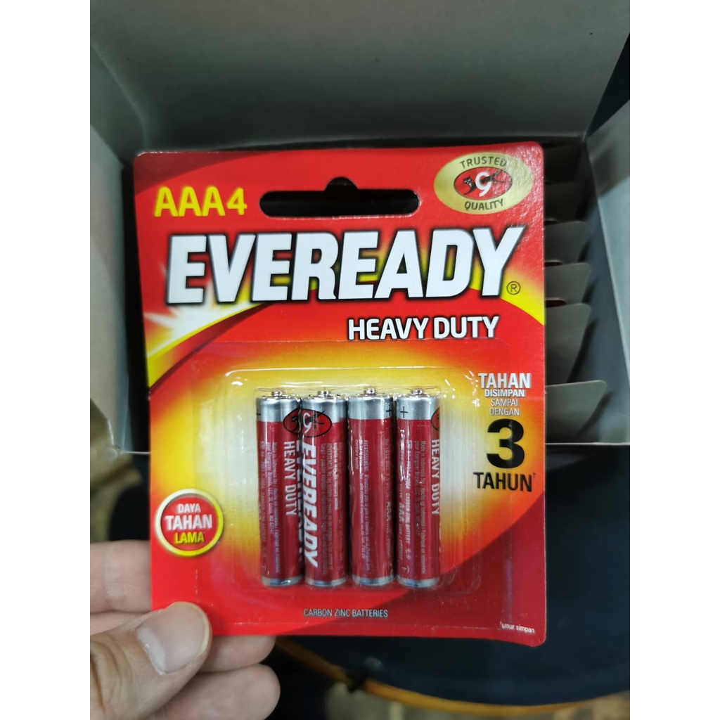 Batre Eveready AAA isi 4pcs Battery Heavy Duty