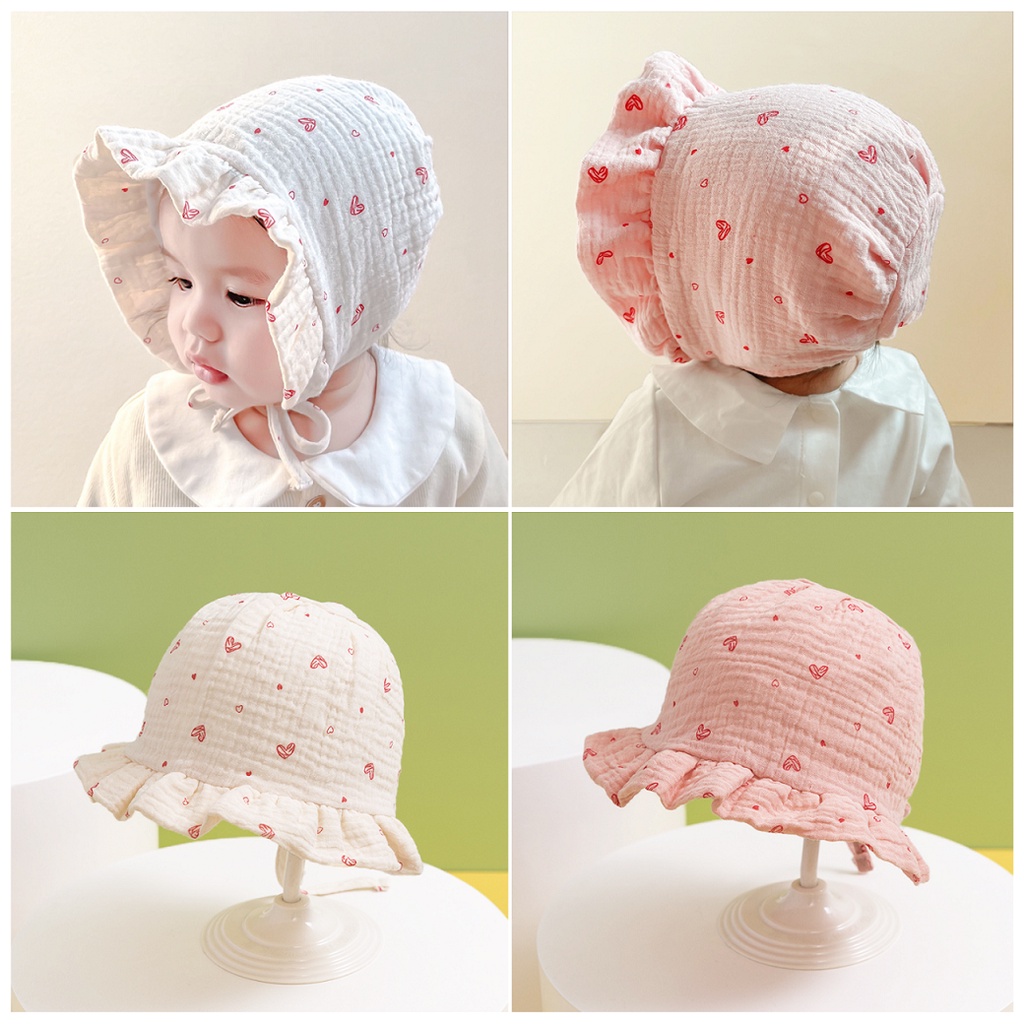 TOPI BAYI PEREMPUAN LUCU / TOPI BAYI IMUT / TOPI ANAK LUCU