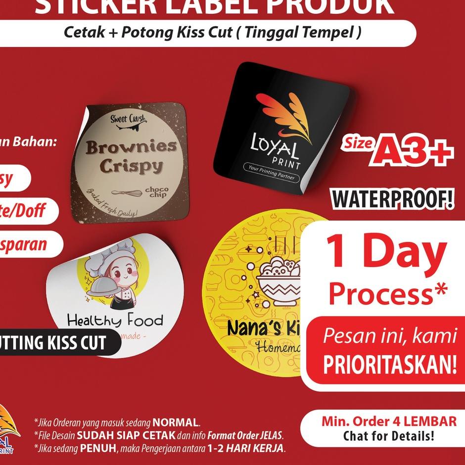 

Model Baru PRIORITAS Cetak Stiker Waterproof + Cutting / Label Kemasan Produk / Stiker Kemasan - Loyal Print !