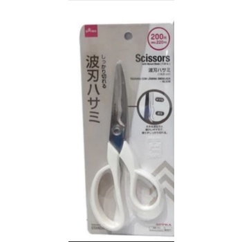 

Daiso Gunting Kertas Dengan Pisau Bergelombang 18.5cm - Putih