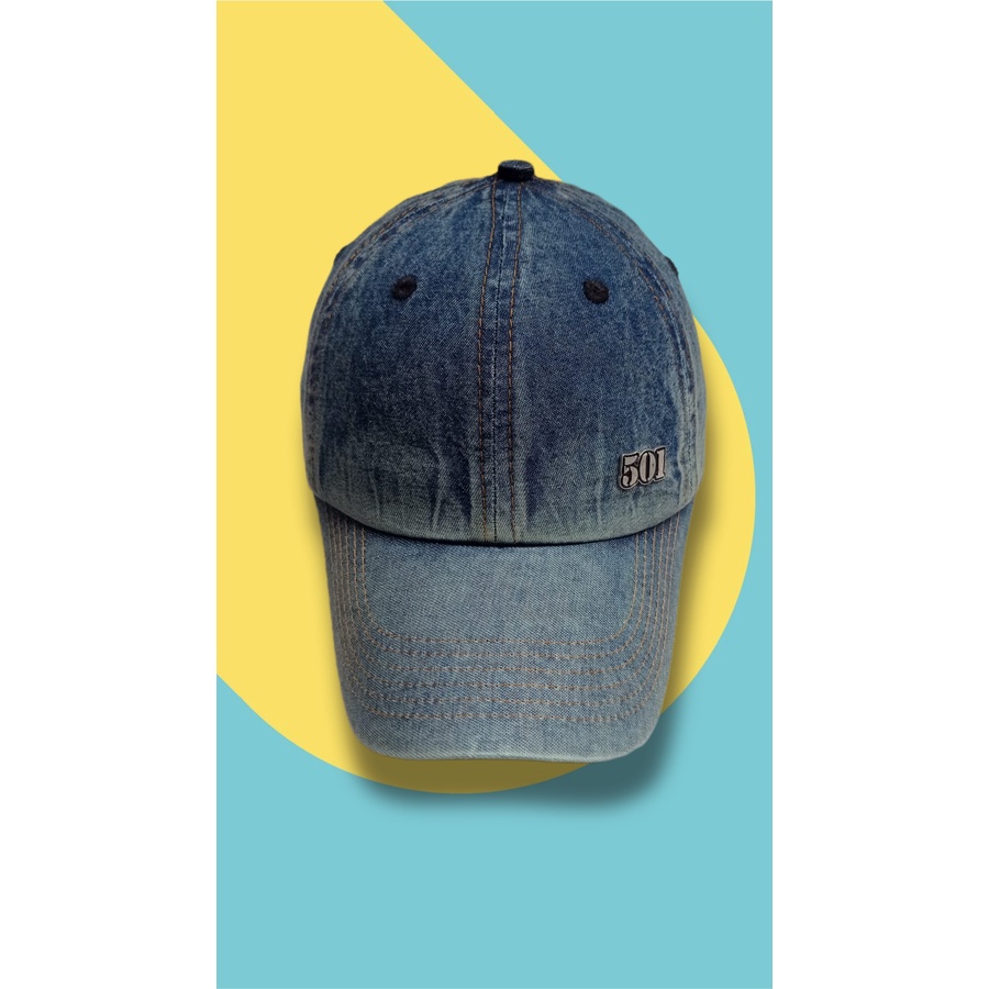 TOPI BASEBALL DENIM/JEANS  PRIA & WANITA BLUE
