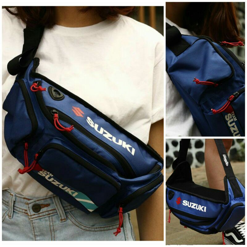 Waistbag Suzuki / Tas Slempang Suzuki OPTION MERCH