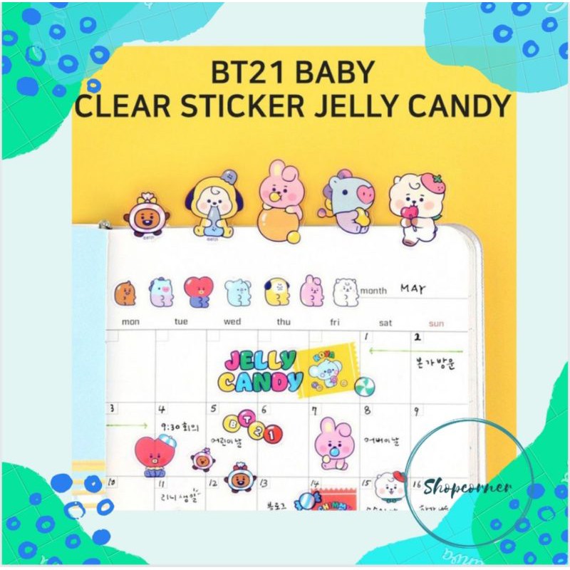 BT21 Baby Clear Sticker Jelly Candy