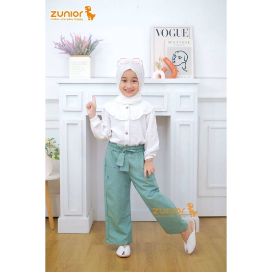 Celana Anak Perempuan Kulot Zunior Premium 1-12 Tahun