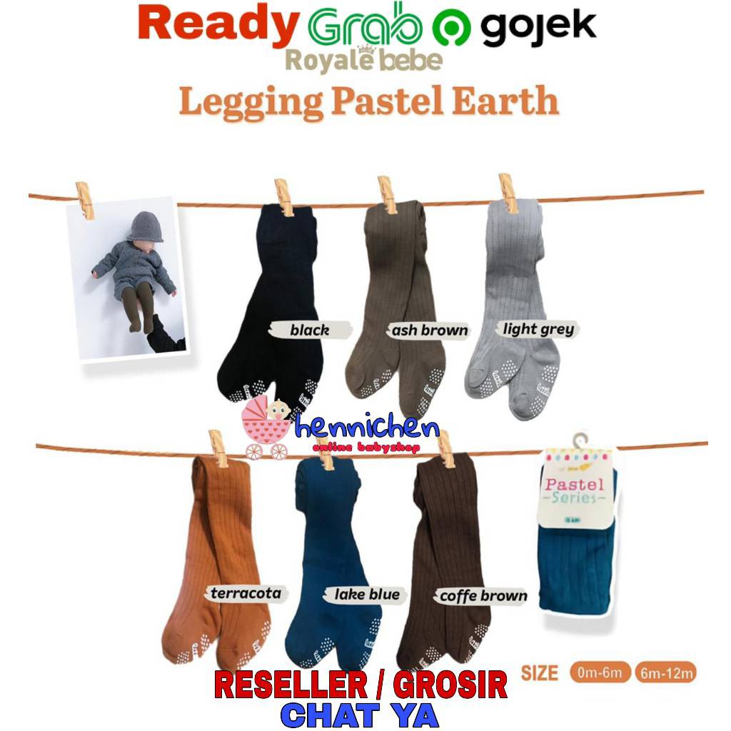 ROYALE BEBE Legging Bayi LEGGING ANAK UNISEX Little Me Pastel Series Legging anak premium Legging murah