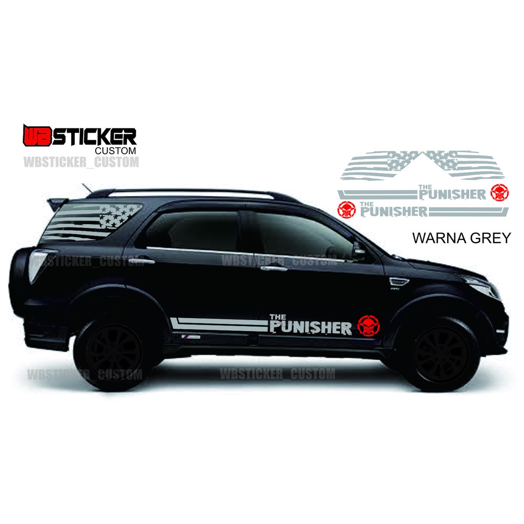 STICKER MOBIL VARIASI STICKER TERIOS 2016 DECAL BODY MOBIL VARIASI CUTTING STICKER MOBIL TERIOS ,RUS