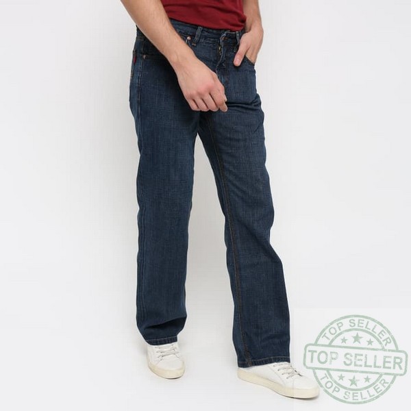 (Celana Murah) Edwin Celana Jeans EDW 212-27 STONE Regular Fit Pria Panjang Biru - Biru, 34 |DXT