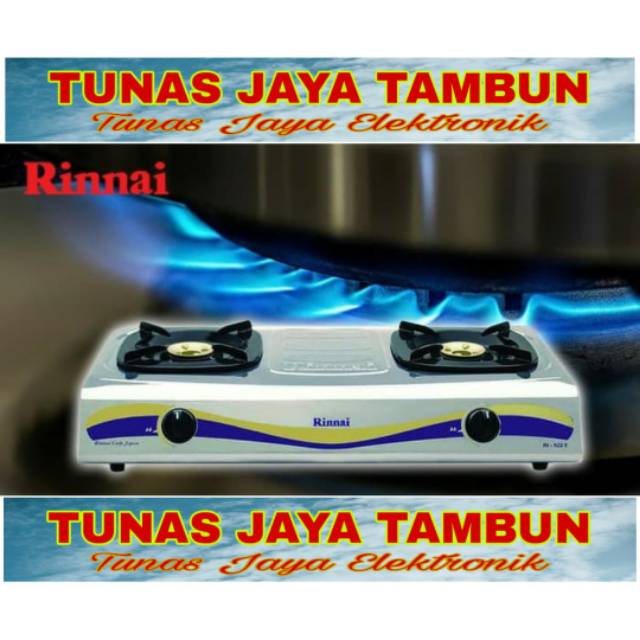 Kompor Gas RINNAI 522E / rinnai 522 e kompor 2 tungku