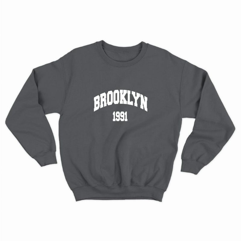 Sweater crewneck pria wanita (Brooklyn 1991)