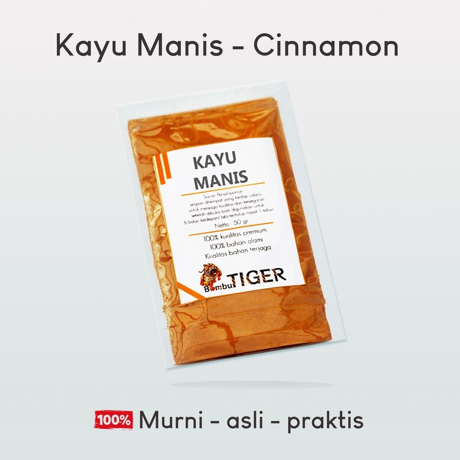 KAYU MANIS BUBUK - Cinnamon Powder / Bahan Cake - Beverage - Masakan