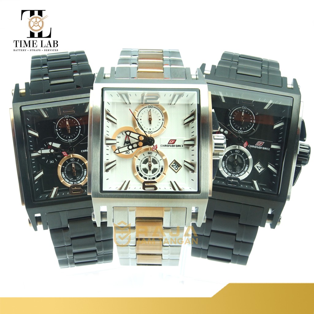 JAM TANGAN CHRONOFORCE CF5312 / CF 5312 PRIA ORIGINAL STAINLESS STELL