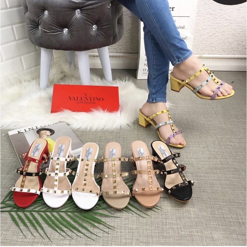 Heels m023 sepatu wanita import realpict