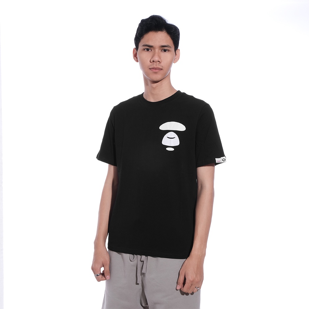 Aape by A Bathing Ape Universe Text T-Shirt Black