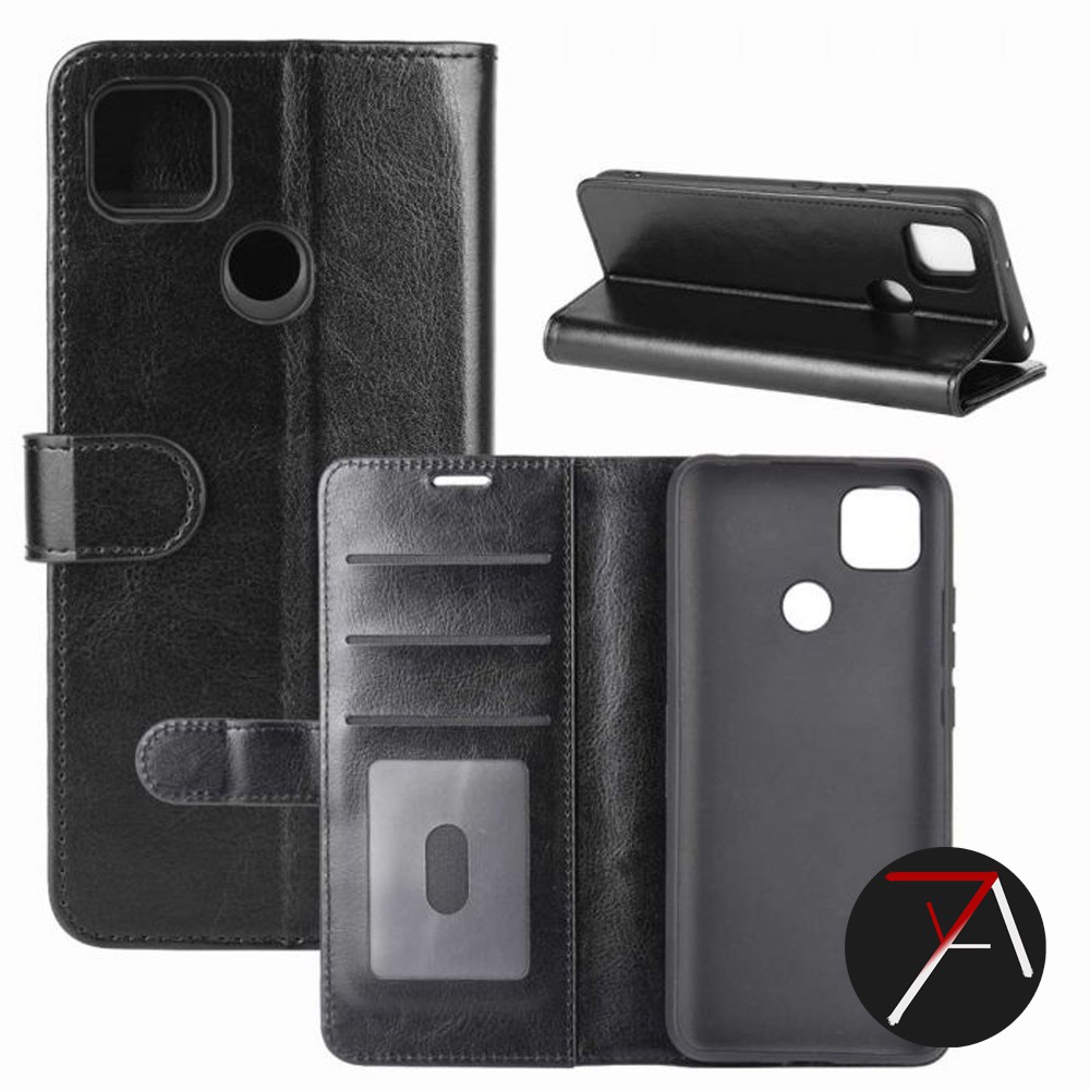 Xiaomi Redmi 9C Redmi9C Flip Wallet Dompet Kulit Leather Cover Case Casing Card Kartu