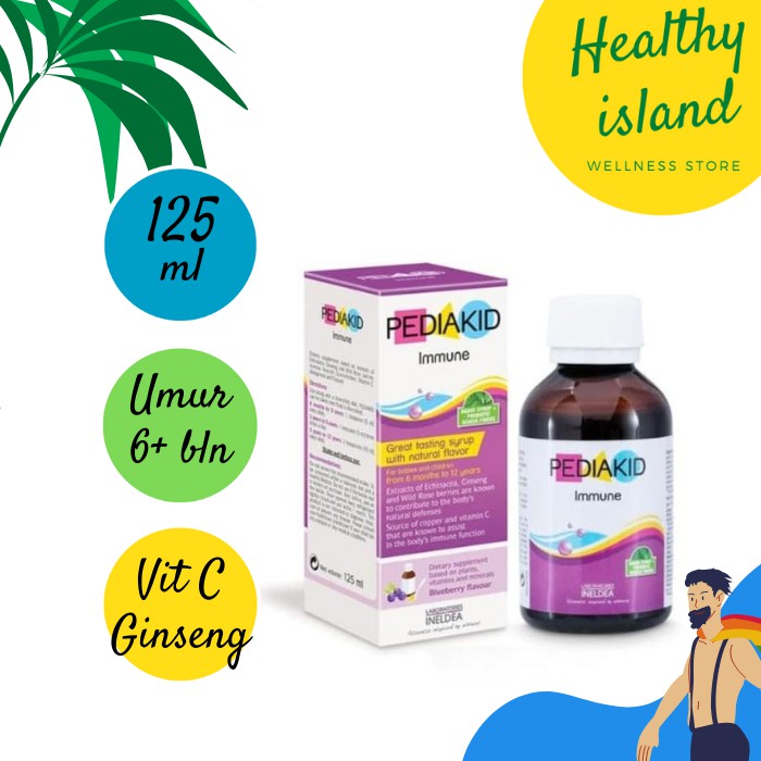 Sirup Imun Bayi Umur 6+ Bulan Vitamin C Ginseng  Pediakid Baby Immune