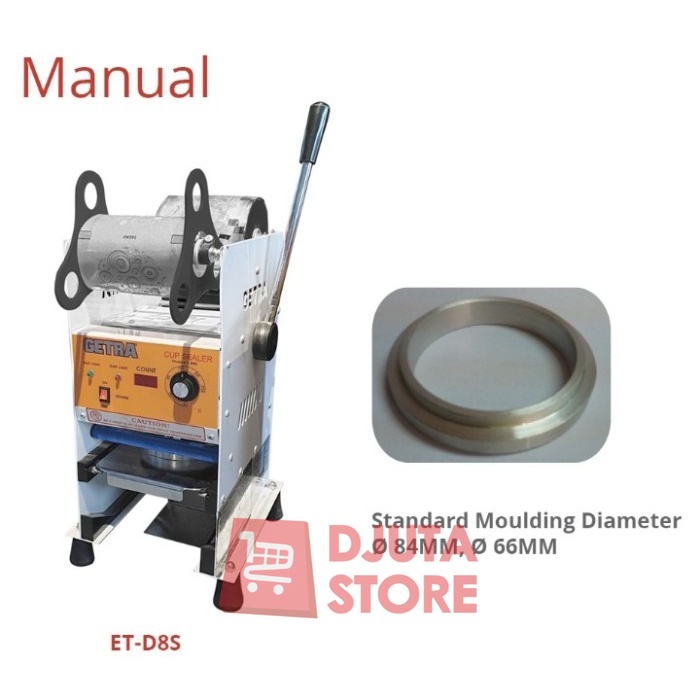 GETRA CUP SEALER MANUAL ET-D8S mesin Penyegel Minuman Getra 22oz