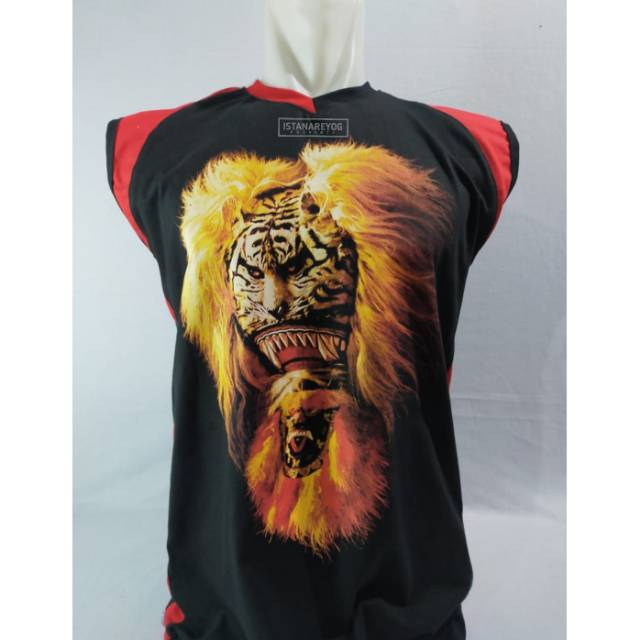 KAOS  BUDAYA BARONG NUSANTARA MODEL SINGLET ORIGINAL PONOROGO JIEGEX SR BR002