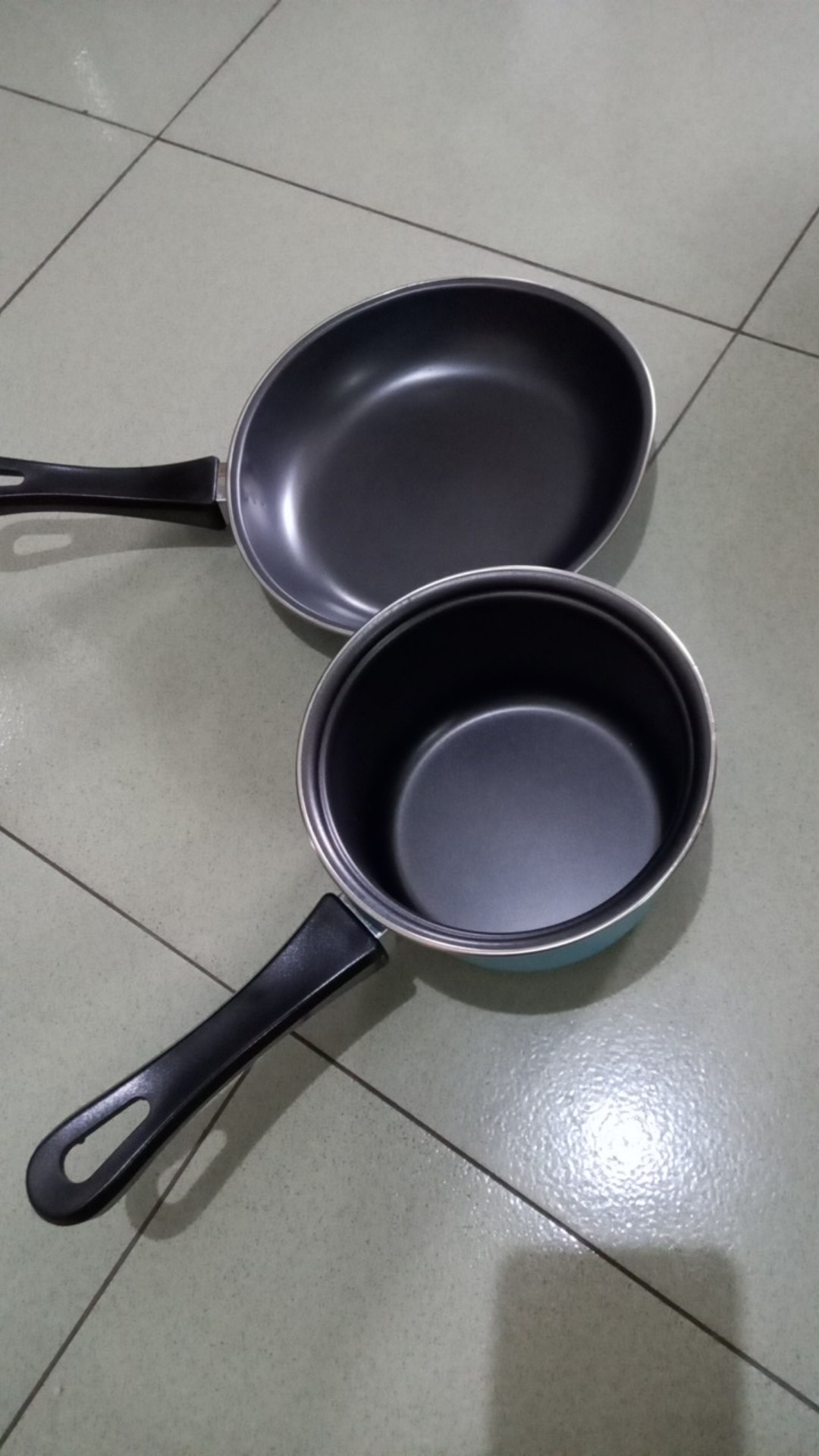 Maspion Pastela Milk Pan 14cm Dan Fry Pan 20cm Anti Lengket