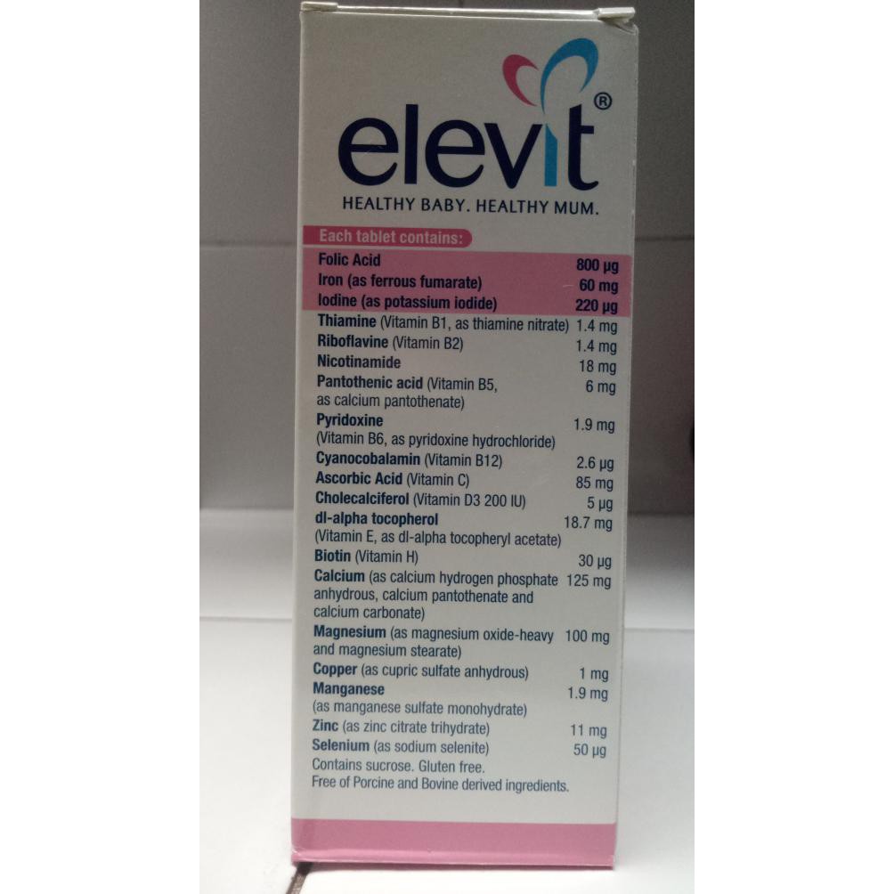 Disk0N Elevit With Iodine 100 Tablet Berkualitass