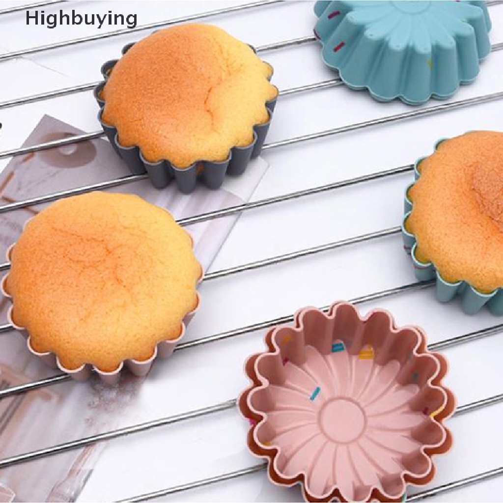 6 Pcs Cetakan Kue Muffin Cupcake Bahan Silikon Food Grade Dapat Digunakan Kembali Untuk Alat Dapur Glory