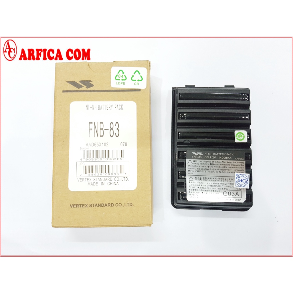 BATRE HT YAESU FNB 83 FNB83VX 150 FT 60 VX 160 VX 270 BATTERY HT YAESU